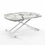 Hanah Home Mesa de Comedor Extensible Yan Yari Oval - Mármol Blanco